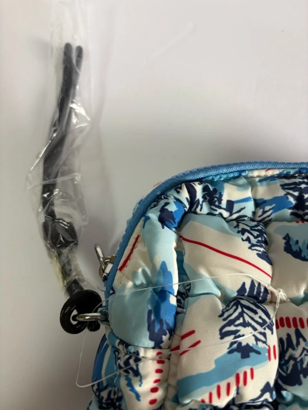 NWOT Free People FP Movement Printed Quilted Mini Case
